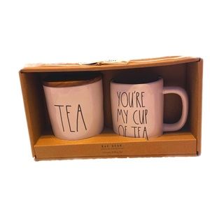 Rae Dunn Tea Canister and Mug Set